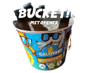 Gallivant bucket met opener