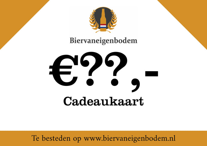 Cadeaubon speciaalbier - Biervaneigenbodem