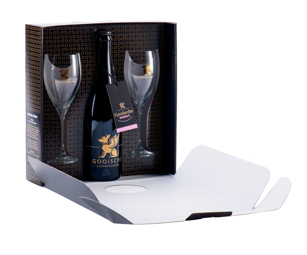 Gooische Bubbel (75cl) met 2 Gooische Glazen - Gooische Bierbrouwerij