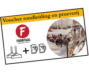 Rondleiding + Bierproeverij 2 bieren (prijs p.p.) - Frontaal Brewing Company