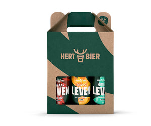 Geschenkverpakking met 3 bieren - Hert Bier
