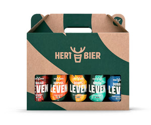 Geschenkverpakking met 5 bieren - Hert Bier