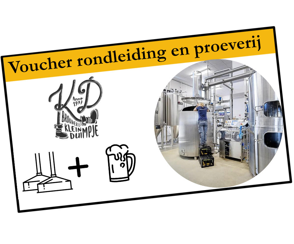 Rondleiding + Bierproeverij (prijs p.p.) - Brouwerij Klein Duimpje
