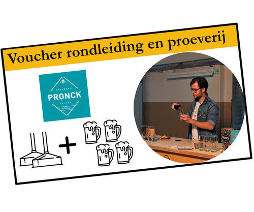 Rondleiding + Bierproeverij 4 bieren (prijs p.p.) - Brouwerij Pronck
