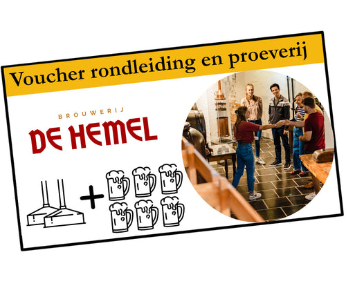 Rondleiding + Bierproeverij 6 bieren (prijs p.p.) - Brouwerij de Hemel