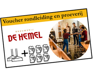 Rondleiding + Bierproeverij 6 bieren (prijs p.p.) - Brouwerij de Hemel
