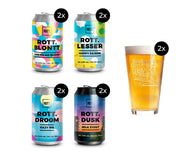 rott bier proefpakket 2 personen met glas