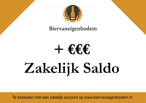 Saldo opwaarderen Zakelijk account