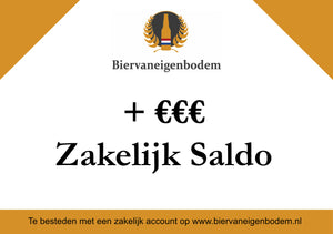 Saldo opwaarderen Zakelijk account