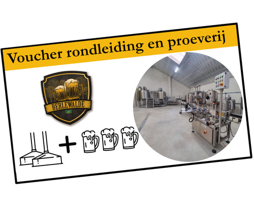 Rondleiding + Bierproeverij 3 bieren (prijs p.p.) - Brouwerij Berlewalde