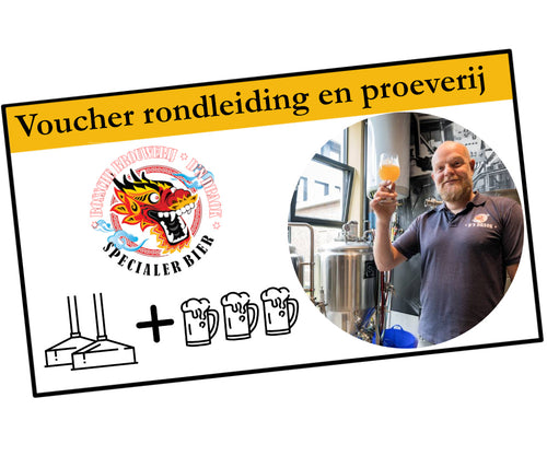Rondleiding + Bierproeverij 3 bieren (prijs p.p.) - Brouwerij D’n Draok