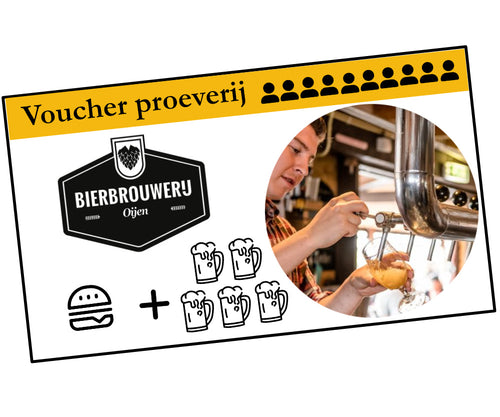 Bierproeverij 5 bieren met Bittergarnituur (prijs p.p.) - Bierbrouwerij Oijen