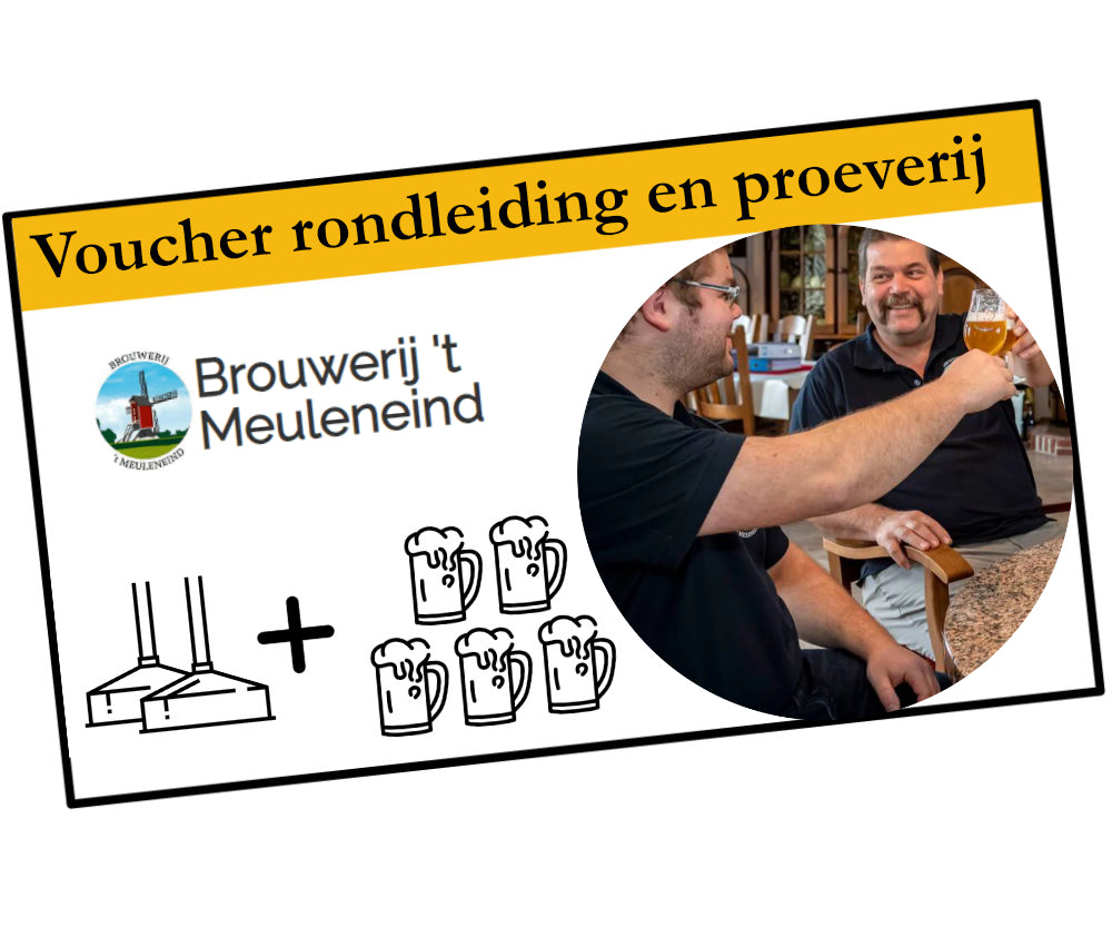 Rondleiding + Bierproeverij 5 bieren + Hapjes (prijs p.p.) - Brouwerij 't Meuleneind
