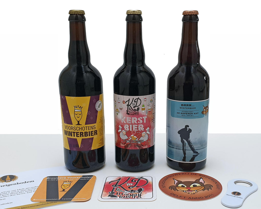 Kerstbieren grote flessen pakket (75cl)