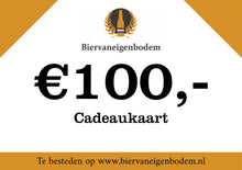 Afbeelding in Gallery-weergave laden, Cadeaubon Biervaneigenbodem (€15 tot €150)