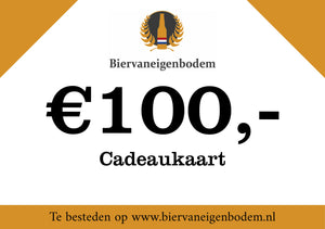 Cadeaubon Biervaneigenbodem (€15 tot €150)