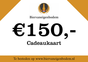 Cadeaubon Biervaneigenbodem (€15 tot €150)