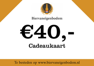 Cadeaubon Biervaneigenbodem (€15 tot €150)