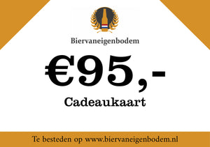 Cadeaubon Biervaneigenbodem (€15 tot €150)