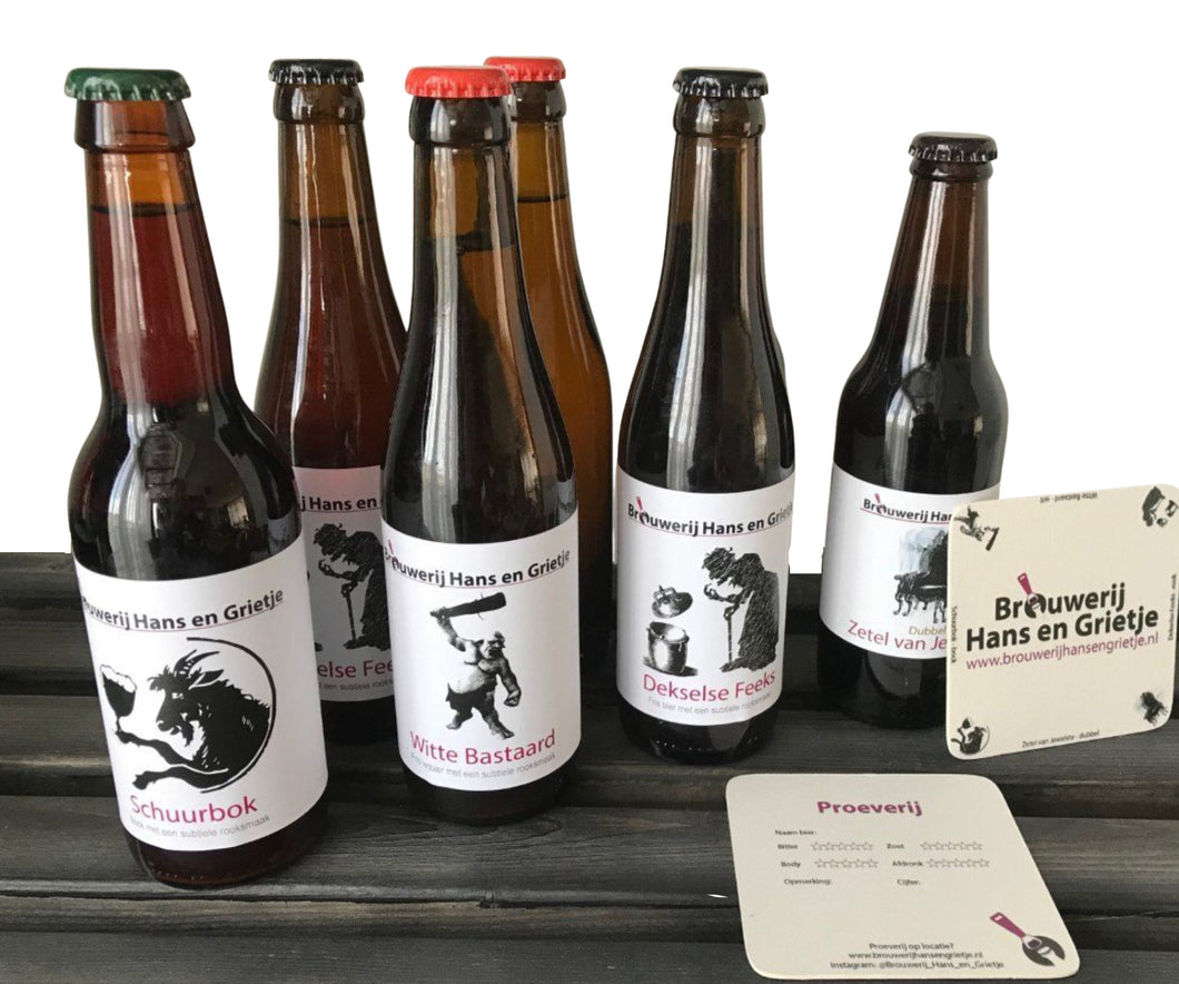 Proeverij 6 bieren - Brouwerij Hans en Grietje