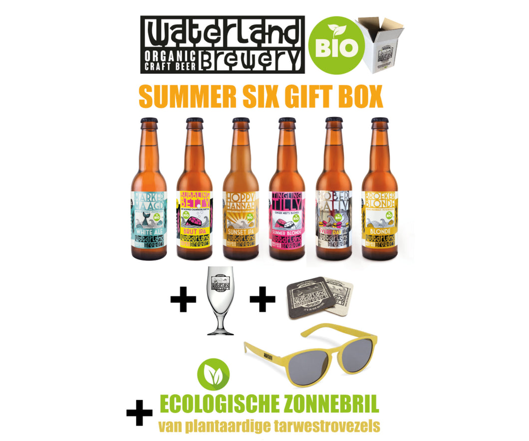 Summer Six Gift Box (6 bieren + glas) - Waterland Brewery